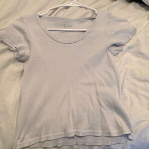 John Galt Blue Crop Top